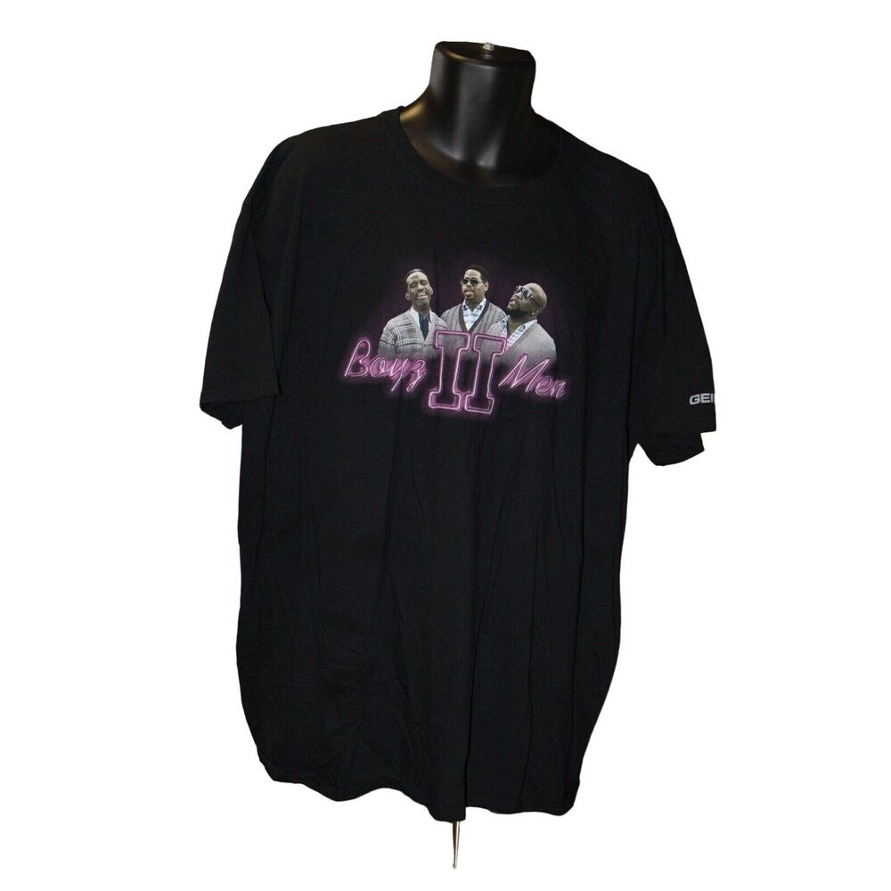 Boyz II Men Double Sided Concert T-Shirt Size 3XL Gildan Bad Newz Tour Black